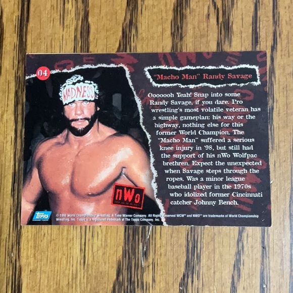 3 NWO wrestling collectors cards: STING, LEX LUGER & MACHO MAN RANDY SAVAGE - Picture 5 of 5